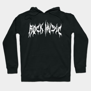 rOcK mUsIc Metal Font Hoodie